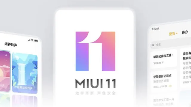 MIUI 11 de Xiaomi.