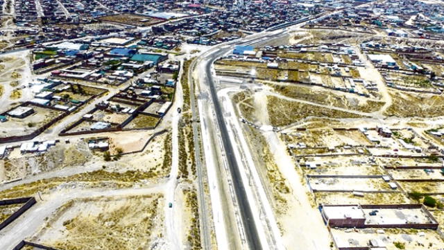 parada. Obra de 4 carriles en el Cono Norte está paralizada. Población de Cerro Colorado protesta porque vía iba a beneficiar a más de 200 mil personas.