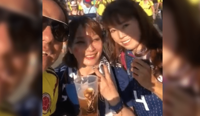 Indignación en Facebook: colombiano ofendió a japonesas en el Mundial [VIDEO]