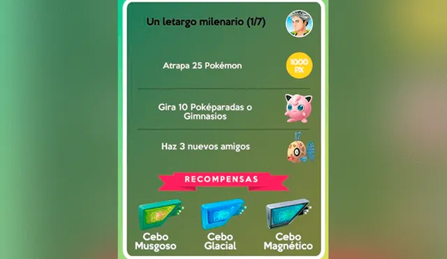Primera etapa de misiones de Jirachi en Pokémon GO.