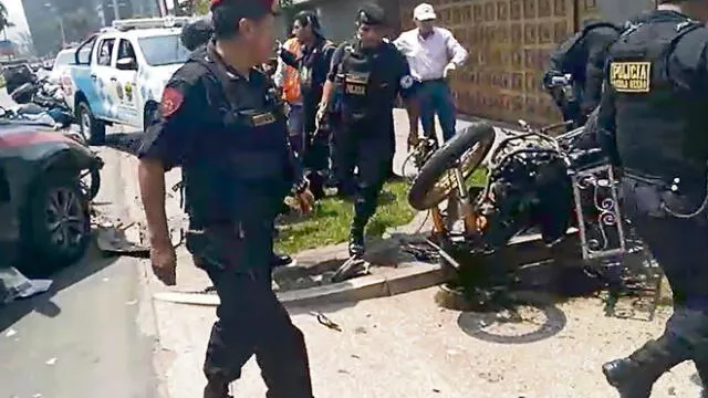 Policía evita fuga de 3 sujetos que asaltaron banco en San Borja