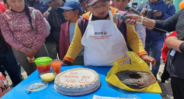 En Arequipa promueven la erradicación de la anemia con torta nutritiva.