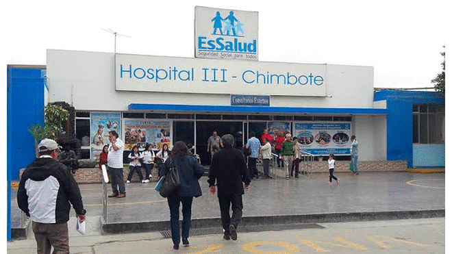 Hospital EsSalud de Chimbote.