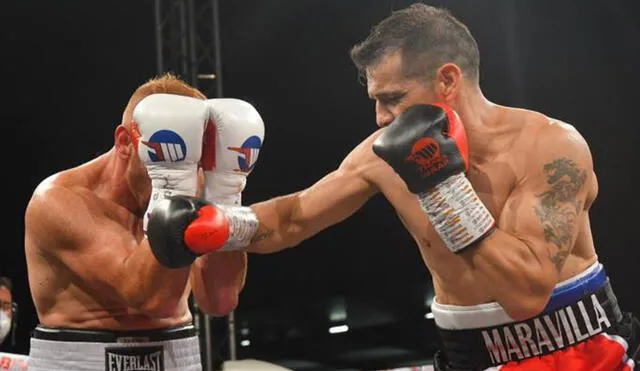 El argentino derrotó a su rival en el séptimo asalto de la pelea. Foto: Captura de TV/Space.