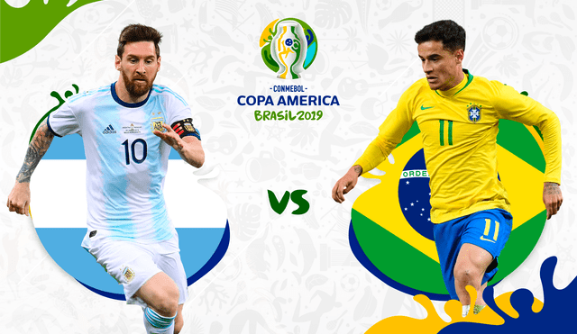 Argentina vs, Brasil se enfrentan en la semifinal de la Copa América 2019.