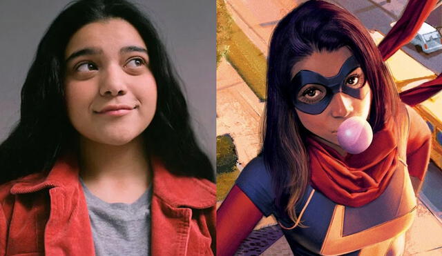 Iman Vellani será la actriz que de vida a Kamala Khan en la nueva serie de Disney Plus. Foto: composición/ Marvel Comics