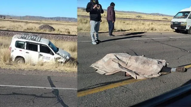 Accidente de tránsito /ocurrió el último viernes en la carretera Juliaca - Cusco.