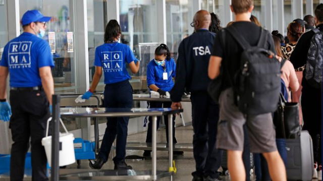 Aeropuerto J.F. Kennedy en pleno control. Foto: AP