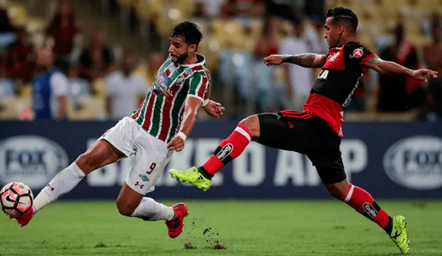 Con Miguel Trauco, Flamengo derrotó 1-0 a Fluminense por cuartos de la Copa Sudamericana [VIDEO]