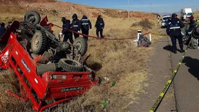 Lamentable accidente en la carretera Juliaca- Arequipa. Víctimas eran una familia.