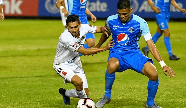 Alianza FC y Motagua igualaron 1-1 en la semifinal de ida de la Concachampions 2019. | Foto: AFP