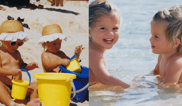 Las gemelas Victoria y Cristina Iglesias festejan su cumpleaños compartiendo imágenes de su infancia. (Foto: Instagram)