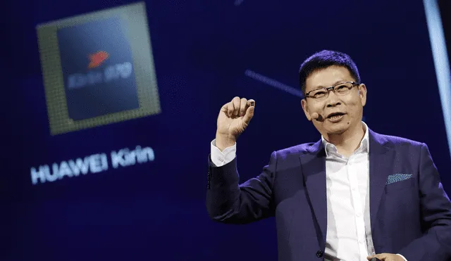 Richard Yu, CEO de Huawei, anuncia que el Mate 40 será el último teléfono Huawei que contará con procesadores Kirin. | Foto: Felipe Trueba / EFE