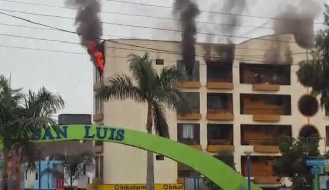 San Luis: incendio afectó edificio residencial ubicado en la av. Circunvalación [VIDEO]