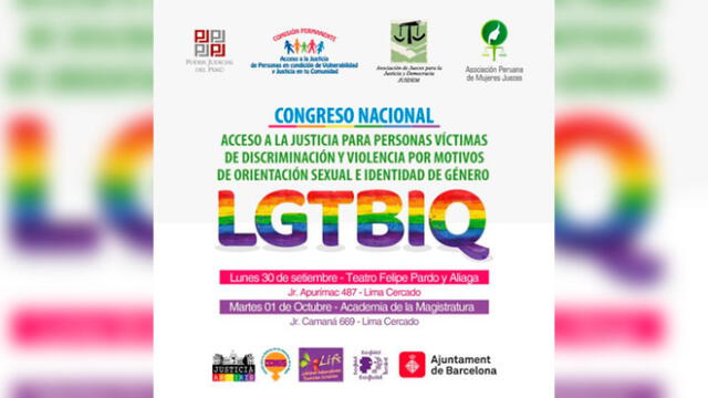 Realizan conferencia sobre acceso a la justicia para personas de la comunidad LGTBIQ víctimas de violencia. Créditos: Facebook.