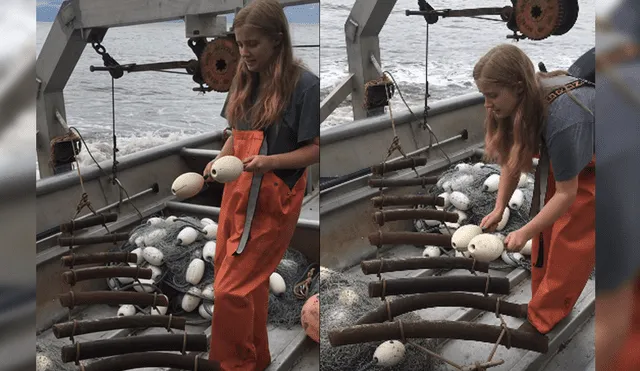 Facebook: pescadora encuentra forma de combatir el aburrimiento en alta mar [VIDEO] 