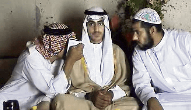 Terrorista. Hamza bin Laden (C), hijo del fundador y exlíder de Al Qaida.