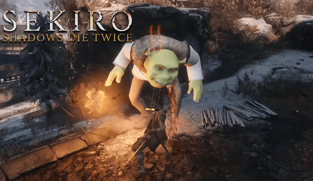 Sekiro Shadows Die Twice: Shrek llega al videojuego para una épica pelea contra El Lobo 