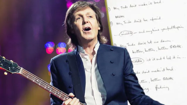 El manuscrito que escribió Paul McCartney en 1968 fue puesto en subasta por la casa Julen's Auctions.