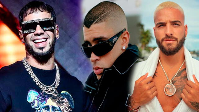 Anuel AA, Bad Bunny y Maluma