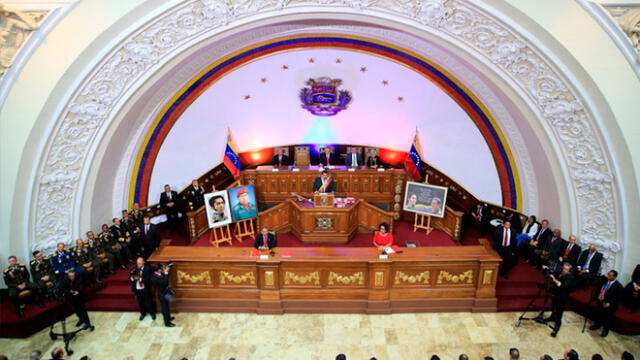 Nicolás Maduro da mensaje a la nación frente a la Asamblea Constituyente. Foto: difusión