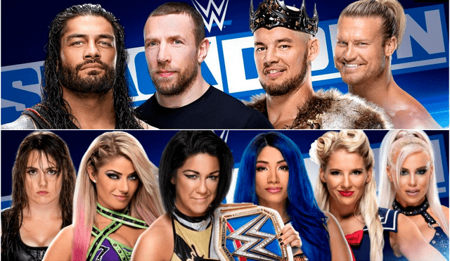 Sigue aquí EN VIVO ONLINE por Fox Sports 3 el primer SmackDown Live del 2020. | Foto: WWE