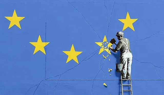 Bansky pinta por primera vez mural sobre el ‘brexit’ en el Reino Unido