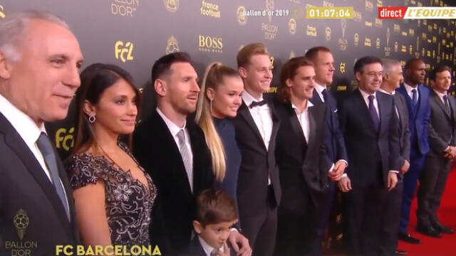 Lionel Messi: Antonella Roccuzzo luce sexy escote en la gala del “Balón de Oro 2019” 