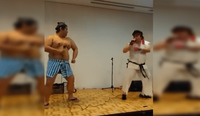 Facebook: Se disfrazan de personajes de Street Fighter y tienen épica pelea [VIDEO]
