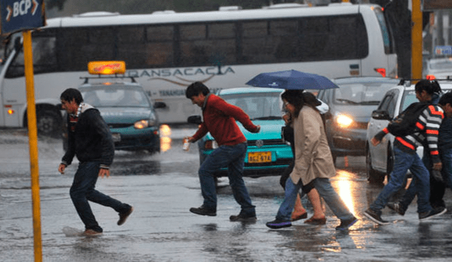 Senamhi: lluvias de moderada a fuerte intensidad se presentarán desde el lunes