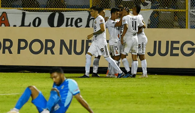 Alianza FC y Motagua igualaron 1-1 en la semifinal de ida de la Concachampions 2019. | Foto: AFP