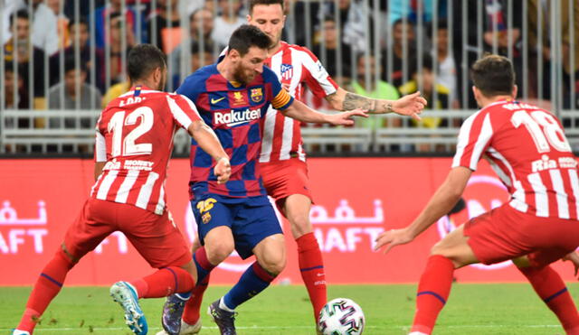 Barcelona visita la casa del Atlético Madrid por la fecha 10 de LaLiga Santander. Foto: AFP.