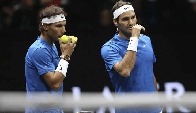 YouTube: La peculiar acción de Federer y Nadal que terminó en punto en el juego de dobles [VIDEO] 