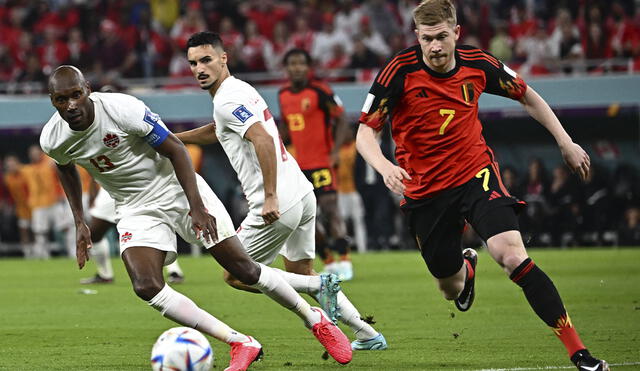 Kevin de Bruyne es titular con la selección de Bélgica. Foto: AFP