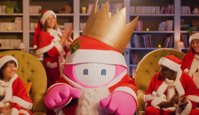 La skin de Papa Noel se podrá reclamar completamente gratis en Fall Guys hasta el 25 de diciembre. Foto captura: YouTube