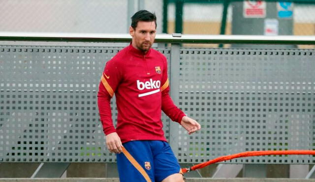 Lionel Messi confirmó su permanencia en el FC Barcelona hasta el término de su contrato. Foto: EFE