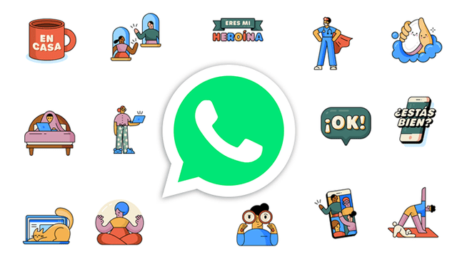 WhatsApp ha presentado su nuevo paquete de stickers para apoyar el distanciamiento social.