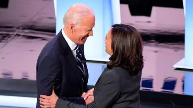 Joe Biden junto a Kamala Harris. Foto: AFP.