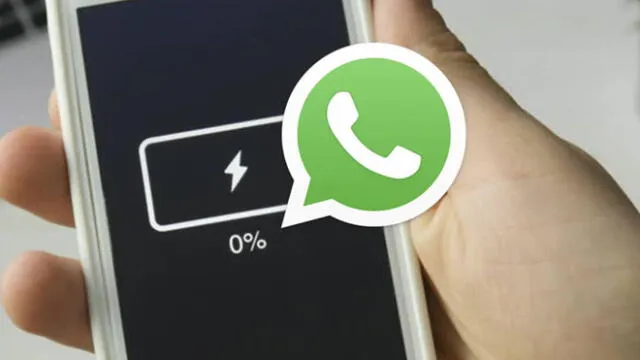 WhatsApp consume demasiada batería de  algunos smartphones.
