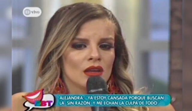 Alejandra Baigorria llora en vivo por ser vinculada sentimentalmente con Ignacio Baladán | VIDEO