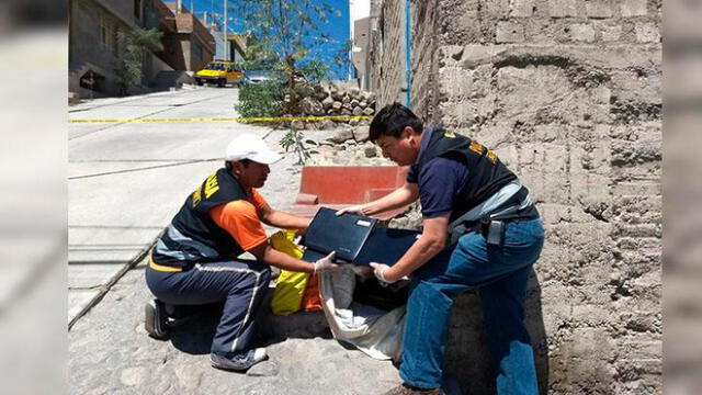Delincuentes abandonan laptops que robaron de colegio de Arequipa