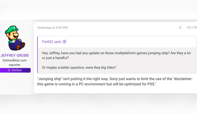 Reconocido reportero asegura que Sony mostraría juegos de PS5 en PC debido a que muchos aún no correrían nativamente en la consola.