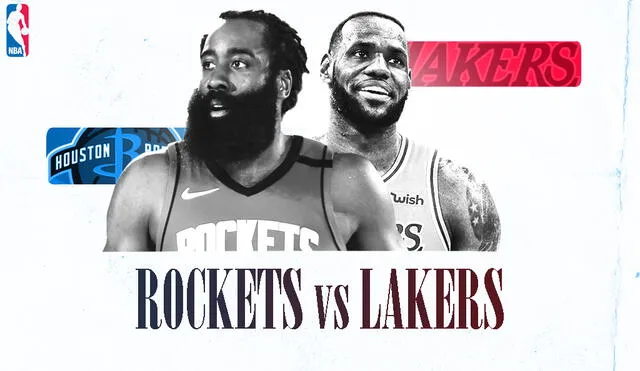 Lakers enfrentan a Rockets por la NBA. (Créditos: Fabrizio Oviedo/GLR)