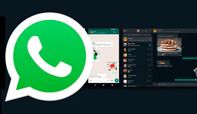 Es oficial. WhatsApp Web tendrá su propio 'modo oscuro' y podrá enviar los nuevos stickers animados que llegaron oficialmente. Imagen: WhatsApp/composición.