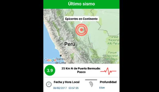 IGP lanza aplicativo para informar sobre sismos en tiempo real