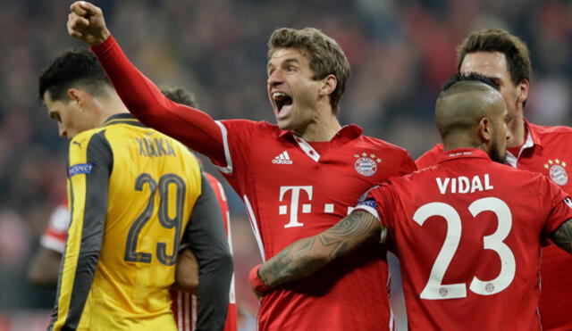 Bayern Múnich goleó 5-1 al Arsenal: 'bávaros' humillaron a 'gunners' y ponen un pie en cuartos de Champions League | VIDEO