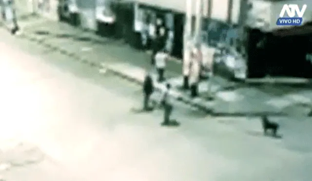 Hombre era asaltado por ladrón ebrio, sacó su pistola y lo abatió [VIDEO]