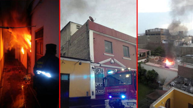 Celular habría ocasionado incendio en centro histórico de Trujillo