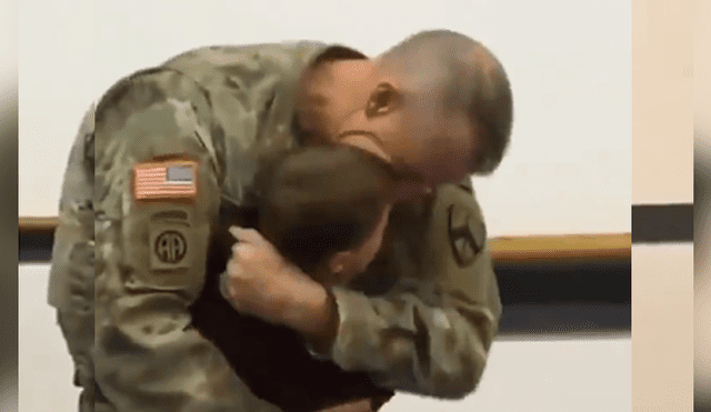 Facebook viral: padre militar vuelve de la guerra y tuvo emotivo reencuentro con su hijo [VIDEO] 