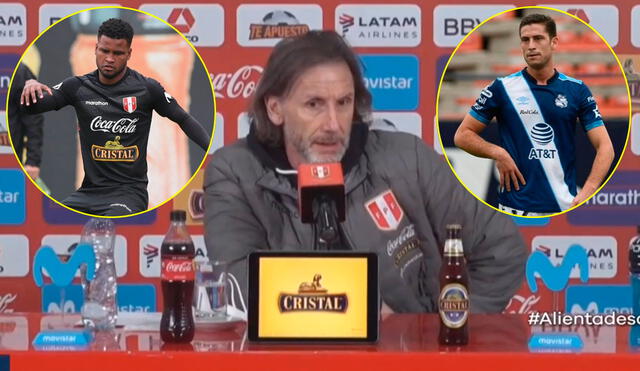 Ricardo Gareca decidió que Aldair Rodríguez sea el '9' de la selección peruana en el inicio de las Eliminatorias. | Foto: Composición / YouTube, FPF y @santorme